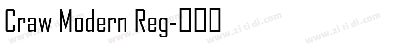 Craw Modern Reg字体转换